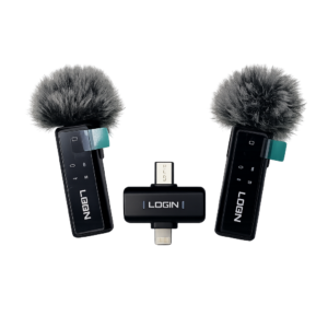 LOGIN Wireless Lavalier Microphone for iPhone & USB-C Devices