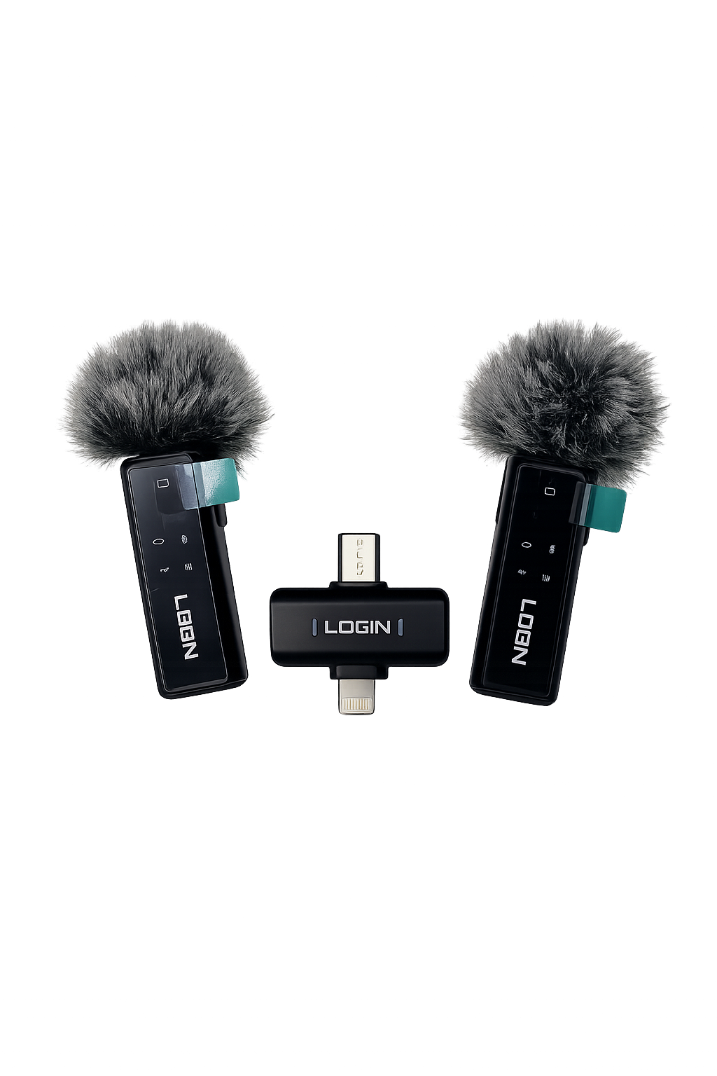 LOGIN Wireless Lavalier Microphone for iPhone & USB-C Devices